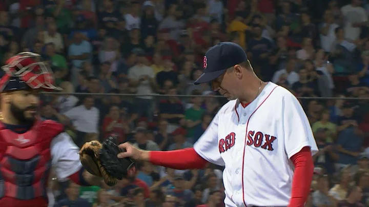 ARI@BOS: Ziegler strikes out side with bases loaded