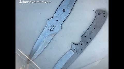 Damascus Steel Acid Etching