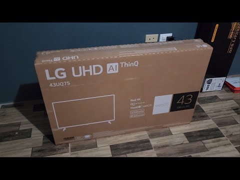 LG UHD TV AI ThinQ 43 inch Unboxing @rickytlc1985
