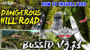 Bussid V3.7.1 Dangerous Hill Roads Map Mod || How To Add || New Secret Hidden Place In Bussid V3.7.1