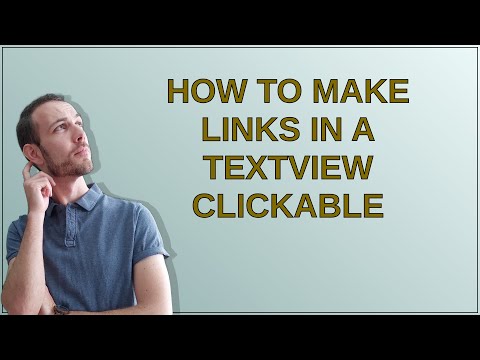 How to make links in a TextView clickable