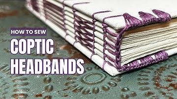 Coptic Headband / Endband - Step By Step Tutorial (Real Time, No Music)