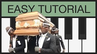 Coffin Dance MEME | EASY Piano Tutorial | Melodica | Slow