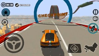 Impossible Car Tracks 3D - Orange Sport Car Driving Stunts Simulator Campaing Mod - Android Gameplay screenshot 5