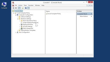 Windows 8.0 Professional - Assign Computer Startup Scripts