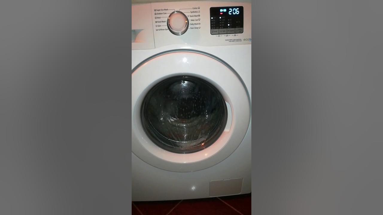 Samsung Eco Bubble washing machine start wash YouTube