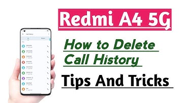 Redmi A4 5G How to Remove Call History | Call History Delete Kaise kare tips and tricks