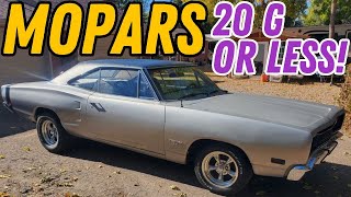 Mopars for Sale Under $20,000 | Affordable Mopar Prices Including Dodge, Plymouth & Chrysler Cars