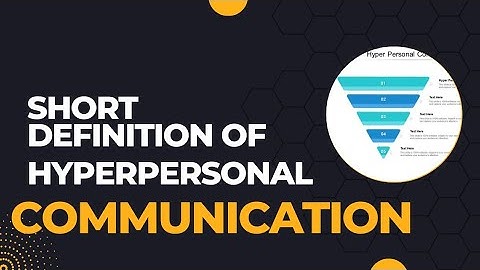 what is hyperpersonal?  communication #hyperpersonal #communication #masscom #education #university