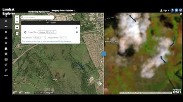 using esri Landsat Image services to view changes over time