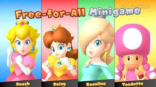 Mario Party 10 Airship Central - Peach vs Daisy vs Rosalina vs Toadette (Very Hard)