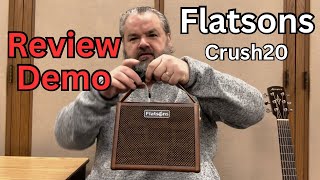 Review Demo Flatsons Crush20 Acoustic Guitar Amplifier