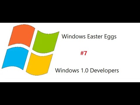 Windows Easter Eggs - #7 - Windows 1.0 Developers