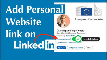 How to Add Personal Website Link on LinkedIn Profile | Easy Guide to Link Your Website on LinkedIn