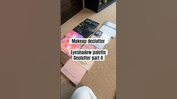 Makeup declutter eyeshadow palettes pt 4 #makeupdeclutter #declutter #overconsumption #eyeshadow