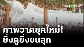 ทึ่ง! ผนังโบสถ์วัดดัง จิตกรรมยุคใหม่  | 16 เม.ย.67 | ข่าวเที่ยงไทยรัฐ