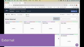 Exploring the subtabs in the Google Drive button of Hāpara Teacher Dashboard