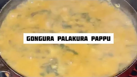 Gongura palakura pappu