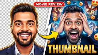 Movie Review thumbnail editing in Canva (2026) | How to make thumbnail
