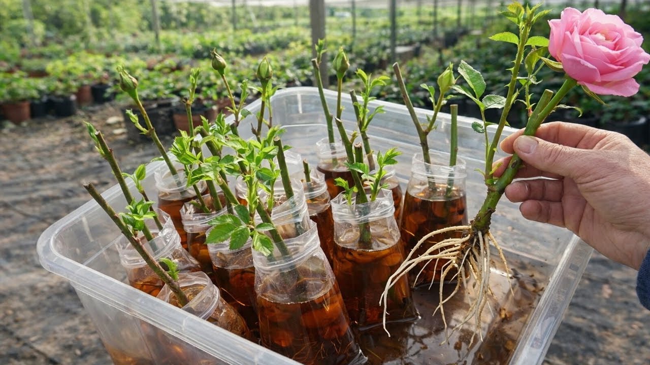 Размножаем розы кофе! Результаты потрясающие!