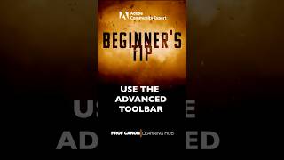 Beginner's Tip-Change your toolbar to Advanced. #adobeillustrator