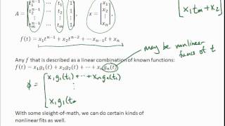 MATH426: Least squares data fitting