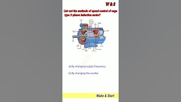 List out the methods of speed control of cage type 3-phase induction motor? #wake&start #short