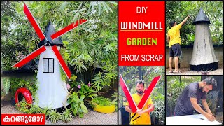 Windmill Garden Making I Using Scrap Material | DIY I Time-lapse | Windmill Model Garden I