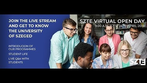 University of Szeged online open day - 2019