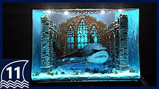 Resin Art of Ruins and Guardian【Diorama / Sculpture / shark / thalassophobia】
