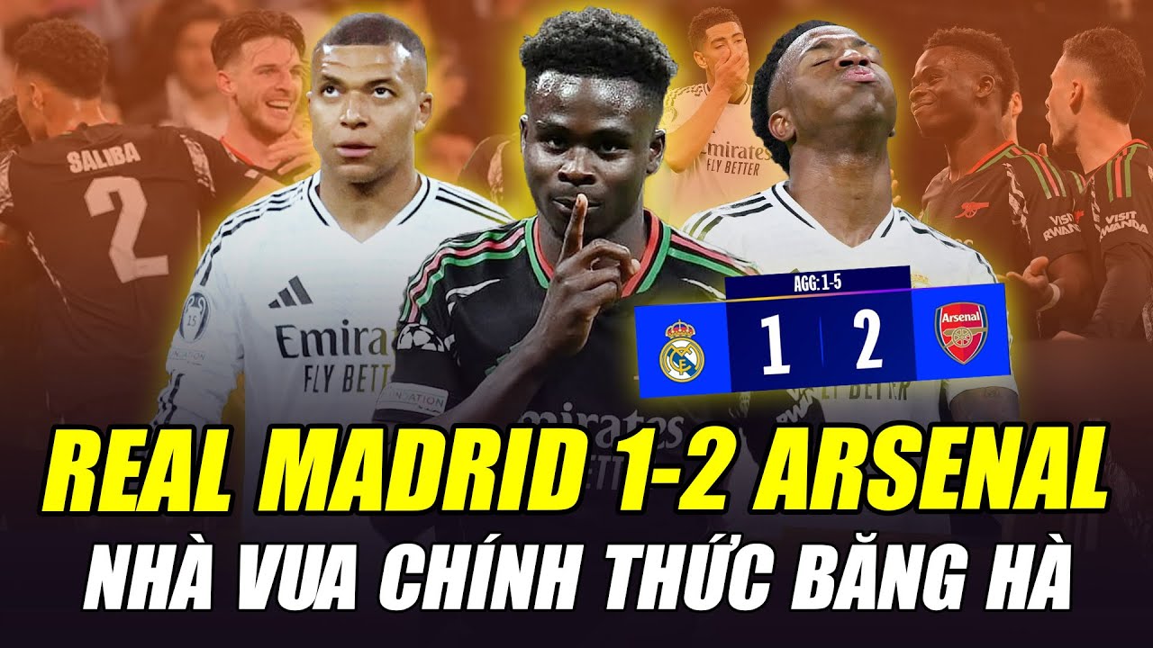 bongdanet livescore HIGHLIGHT REAL 1-2 ARSENAL: CHẤP UEFA ƯU ÁI, PHÁO THỦ HỦY DIỆT BERNABEU