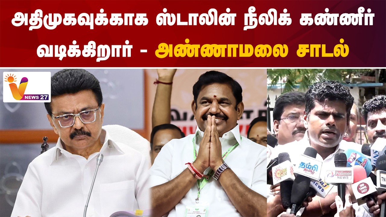 அதிமுகவுக்காக ஸ்டாலின் நீலிக் கண்ணீர் வடிக்கிறார் - அண்ணாமலை சாடல்
