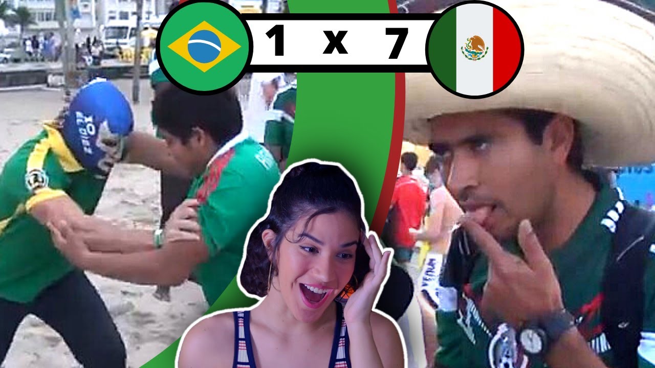 Reportero BRASILEÑO intenta ENCHILAR MEXICANOS y pide REVANCHA con LUCHA LIBRE | Brasileña Reacciona