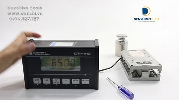 Hướng dẫn hiệu chuẩn đầu cân CTI-1110