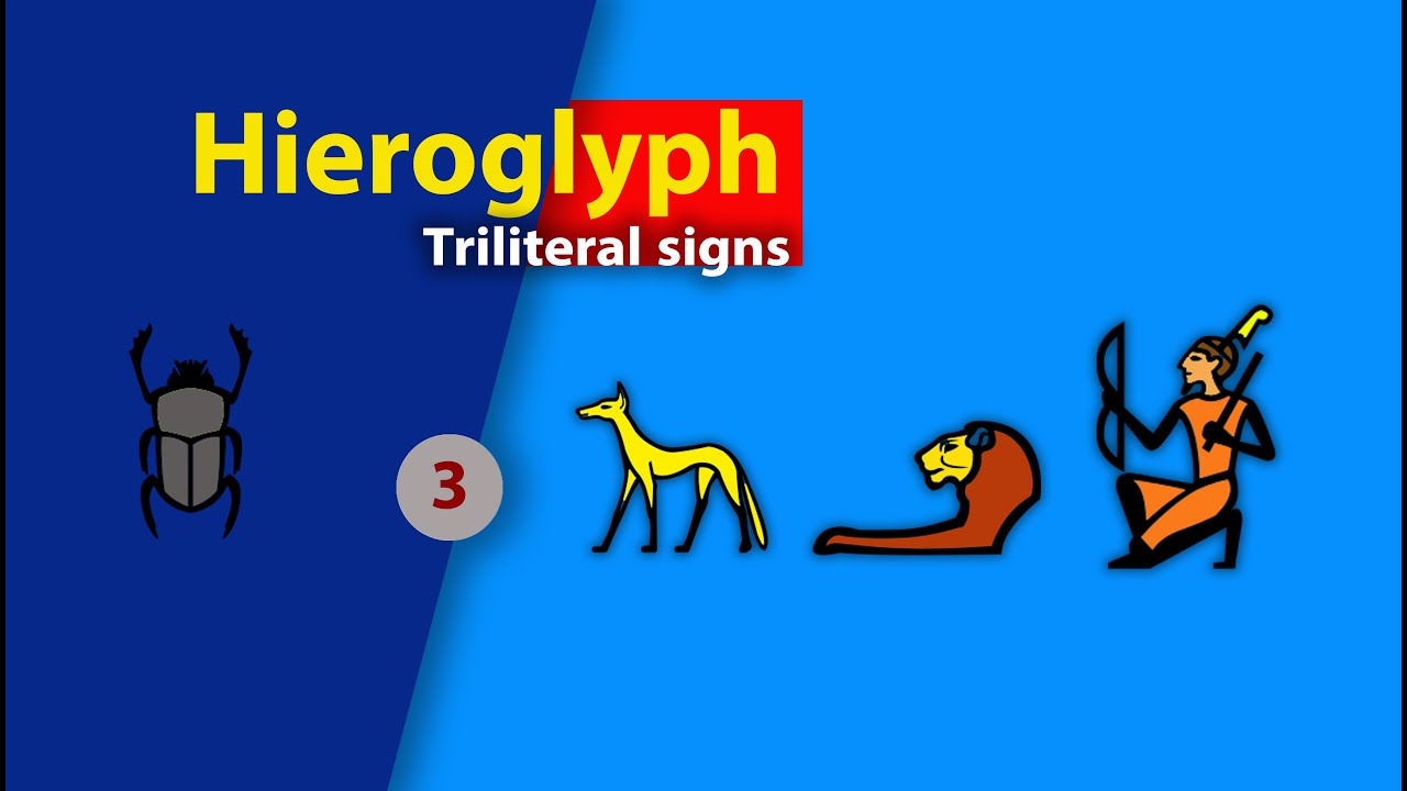 Hieroglyph (3):Triliteral Signs الهيروغليفية (3) : العلامات ثلاثية ...