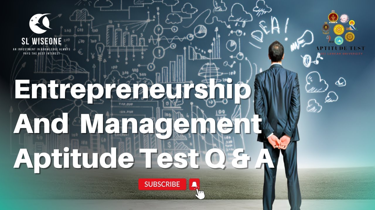 Entrepreneurship And Management Aptitude Test Model Paper Q A Uwa Wellassa University YouTube