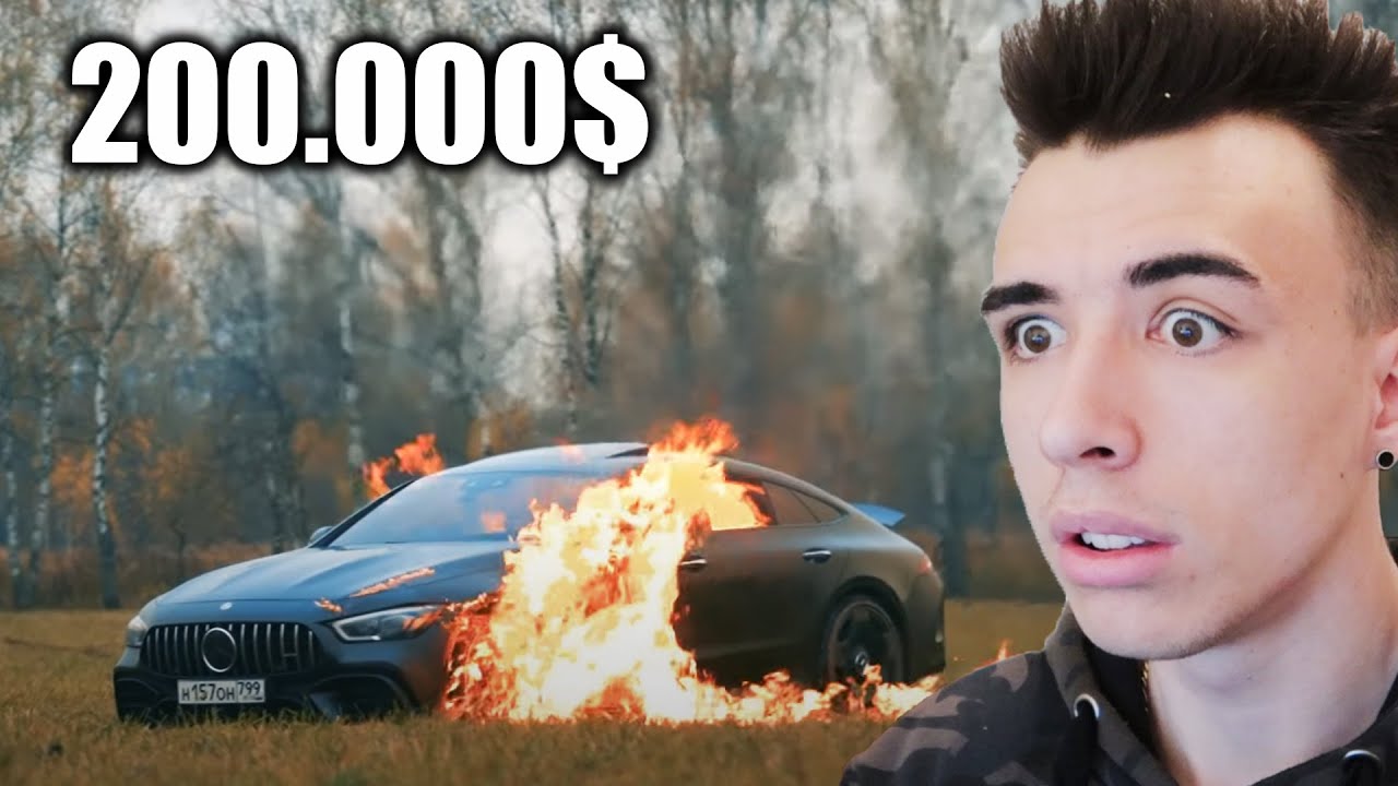 ACEST YOUTUBER SI-A DAT FOC LA MASINA DE 200.000€ AMG 😢