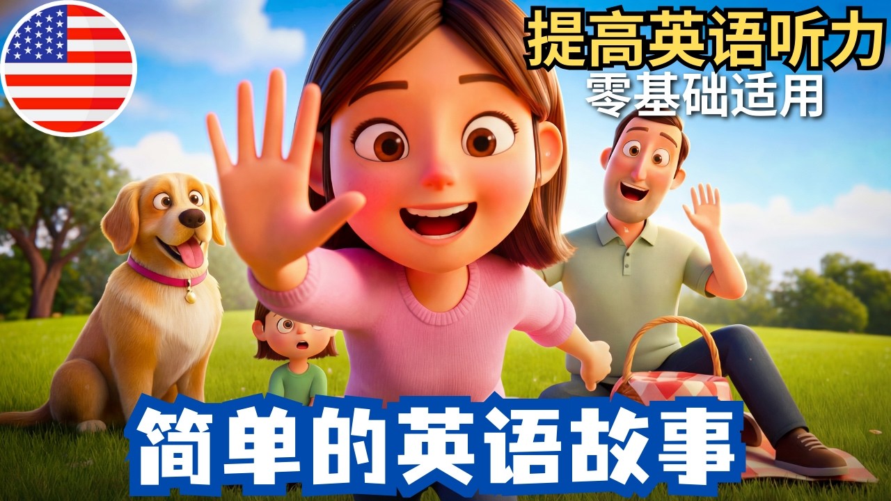 零基础英语听力：超简单的英文故事《家庭野餐》