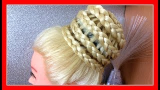 PISA LACE BUN HAIRSTYLE / HairGlamour Styles / Braids Hair Tutorial