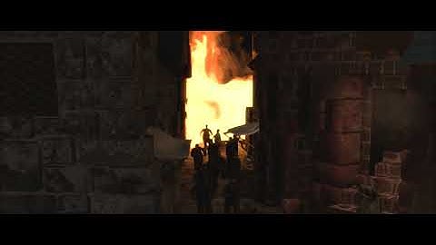 «Fly, you fools!» (Crowd, cloth and Pyro FX simulation) | Houdini