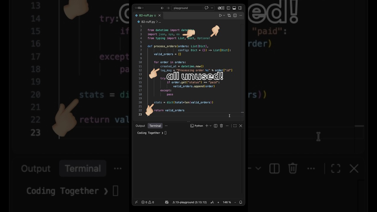 Ruff Cleans Up Your Messy Python Code in Seconds - YouTube