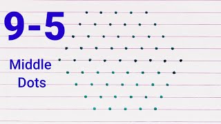 9-5 Easy Small Rangoli|9-5 Muggulu|Simple Rangoli Designs|Rangoli2M|NewDesign Rangoli|kolams|Muggulu