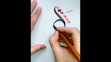 Alternate shape of letter "haa" or "jeem" in Alwissam aka modern arabic calligraphy #jeemtutorial