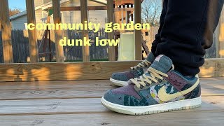 Nike Dunk Low Community Garden Review \u0026 On Feet! - YouTube