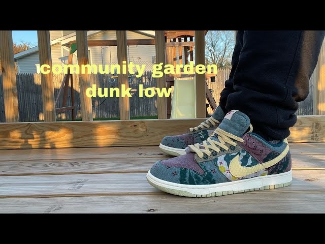 community garden dunk on feet