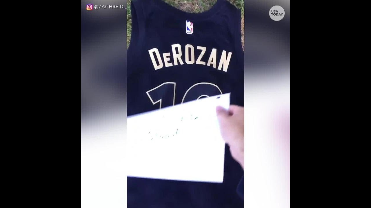 Raptors fan mocks jersey-burning videos to thank DeMar DeRozan