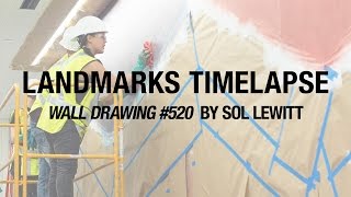 Landmarks Timelapse: Wall Drawing #520 by Sol LeWitt