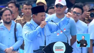 (FULL) Pidato Prabowo Subianto di Kampanye Akbar GBK