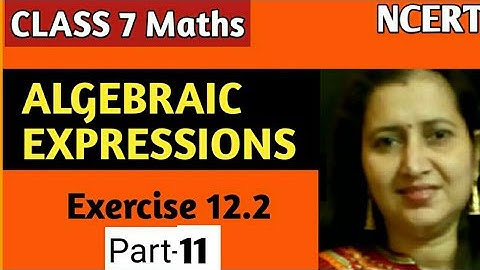 Class 7 Maths|Chapter 12 Exercise 12.2 Q6(a)|Algebraic Expressions|NCERT|CBSE|Part-11