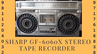 Sharp GF-6060X Stereo Radio Tape Recorder 9811204032 / 9717618838 Use Price And Connection IN HINDI